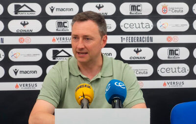 Raúl Llona, este sábado en la sala de prensa del Murube 