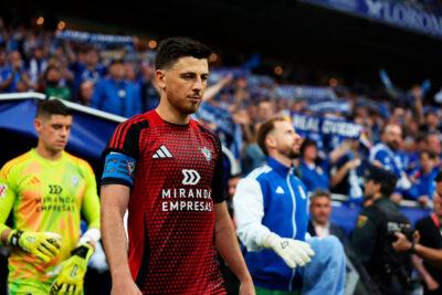 Alberto Reina, antes del partido de este pasado sábado en Oviedo