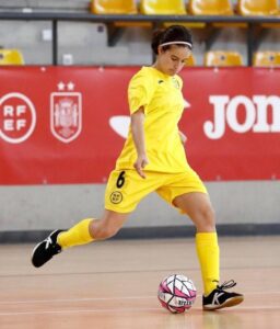 Rocío Rojo, durante una anterior concentración con la selección nacional