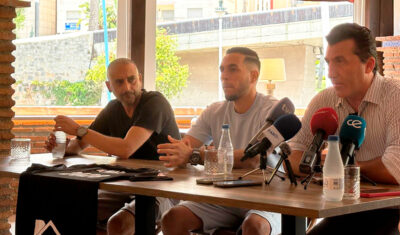 Un momento de la rueda de prensa de presentación de Anuar 