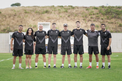 Luis Enrique Ramos - tercero por la izquierda- sustituye a Mane como preparador físico del Ceuta