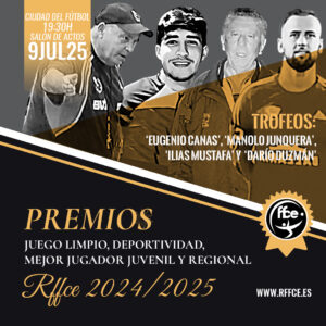 Cartel anunciador del acto que la RFFCE celebraá el próximo 9 de julio