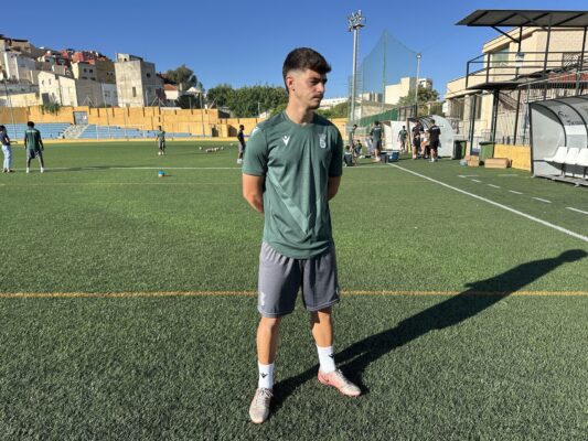 Adrián Romero, este jueves en el José Martínez ‘Pirri’