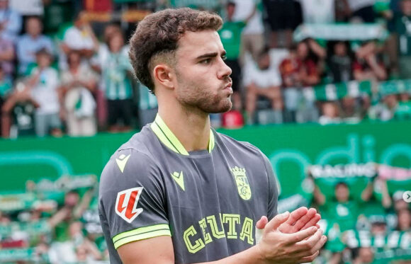 Marcos Fernández, el sábado durante su debut con el Ceuta en Santander