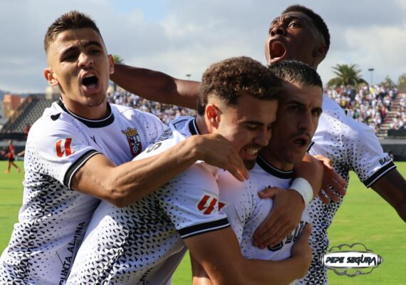 La celebración del gol de Matos.