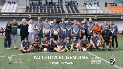 Equipo de la AD Ceuta FC Genuine en la temporada 25-26 