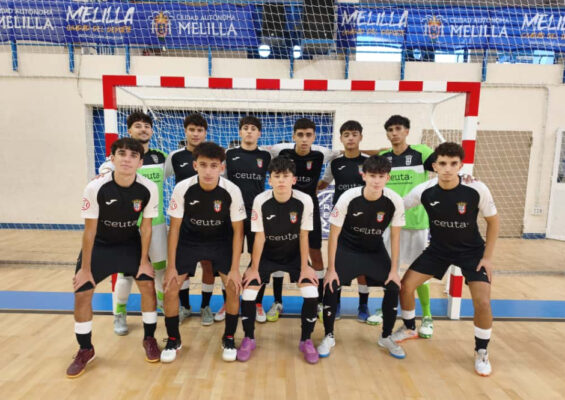 Formación del Deportivo UA Ceutí, este sábado en Melilla 