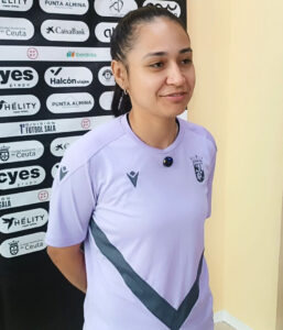 La brasileña, este jueves. / FOTO D. Vicente