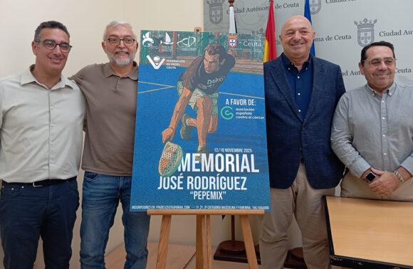 Un momento de la presentación del I Memorial José Rodríguez 'Pepemix' de pádel 
