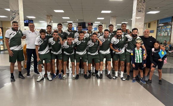 El Sporting, en la Estación Marítima, antes de partir rumbo a Maracena