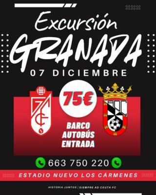 Cartel de la excursión a Granada 