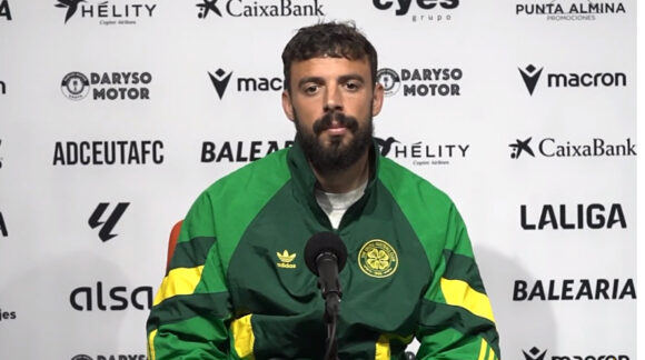 Crsitian, este viernes en la sala de prensa 'Juanma Navas' del Murube