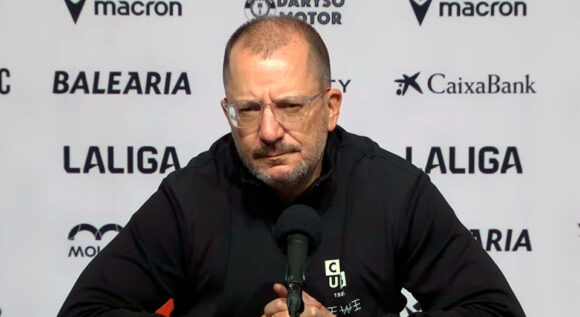 José Juan Romero, este domingo tras la victoria ante el Andorra 